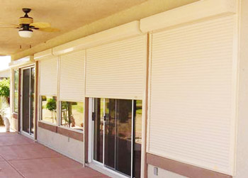 Photo of Roll-A-Shield rolling shutters